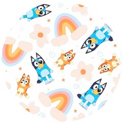 Bluey Wooden Puzzle Round by avitendut