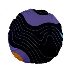 Abstract Topographic Standard 15  Premium Round Cushions by Tsamara