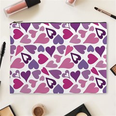 Heart Pattern Repetition Background Cosmetic Bag (xl) by Tsamara