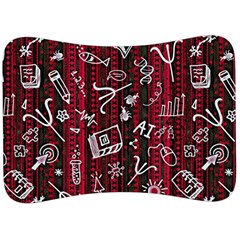 Abstract Pattern Background Velour Seat Head Rest Cushion by Tsamara