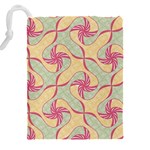 Abstract Pattern Design Scrapbooking Drawstring Pouch (5XL) Back