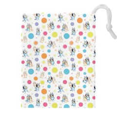 Bluey, Bluey Merch, Bluey Pattern, Bluey Bluey, Bingo, Bluey Design, Bluey Dog Drawstring Pouch (4xl) by avitendut