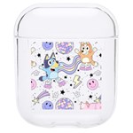 Bluey, Bluey merch, Bluey pattern, Bluey Bluey, bingo, Bluey design, bluey dog Hard PC AirPods 1/2 Case Front