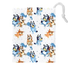 Bluey, Bluey Merch, Bluey Pattern, Bluey Bluey, Bingo, Bluey Design, Bluey Dog Drawstring Pouch (5xl) by avitendut