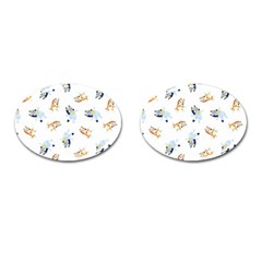Bluey, Bluey Merch, Bluey Pattern, Bluey Bluey, Bingo, Bluey Design, Bluey Dog Cufflinks (oval) by avitendut
