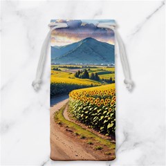 Sunflowers Flowers Nature Jewelry Bag by Anend