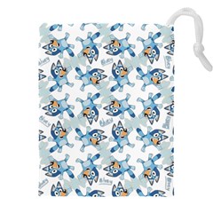 Bluey, Bluey Merch, Bluey Pattern, Bluey Bluey, Bingo, Bluey Design, Bluey Dog Drawstring Pouch (4xl) by avitendut