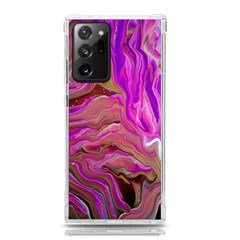 Magenta Waves Samsung Galaxy Note 20 Ultra Tpu Uv Case by kaleidomarblingart