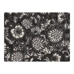 Mid Century Retro Floral 1970s 1960s Pattern 71 35  x 27  Two Sides Premium Plush Fleece Blanket (Mini) 35 x27  Blanket Front