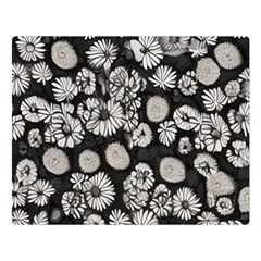 Mid Century Retro Floral 1970s 1960s Pattern 86 80  X 56  Premium Plush Fleece Blanket (large) by violetheavensky