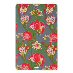 Mid Century Retro Floral 1970s 1960s Pattern 83 Name Card Style Usb Flash Drive by violetheavensky