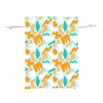 Design Pattern Seamless Tropical Lightweight Drawstring Pouch (M) Front