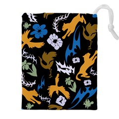 Pattern Design Seamless Texture Drawstring Pouch (4xl) by Tsamara