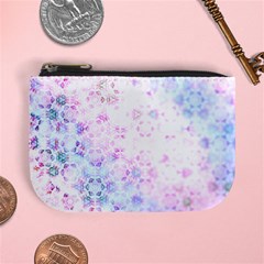 Digital Art Artwork Abstract Pink Purple Mini Coin Purse by Dutashop