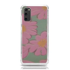 Mid Century Retro Floral 1970s 1960s Pattern 80 Samsung Galaxy S20 6 2 Inch Tpu Uv Case by violetheavensky