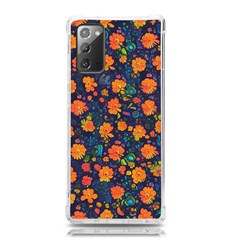 Mid Century Retro Floral 1970s 1960s Pattern 61 Samsung Galaxy Note 20 Tpu Uv Case by violetheavensky