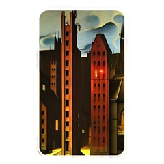 Sci-fi Futuristic Science Fiction City Neon Scene Artistic Technology Machine Fantasy Gothic Town Bu Memory Card Reader (rectangular) by Posterlux