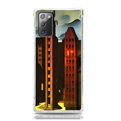 Sci-fi Futuristic Science Fiction City Neon Scene Artistic Technology Machine Fantasy Gothic Town Bu Samsung Galaxy Note 20 Tpu Uv Case by Posterlux