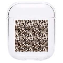 Brown Beige Snake Pattern Hard Pc Airpods 1/2 Case by DinkovaArt