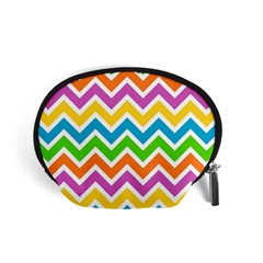 Chevron Pattern Design Texture Accessory Pouch (small) by Anend
