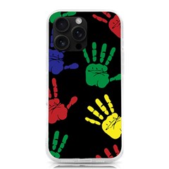 Handprints Hand Print Colourful Iphone 16 Pro Max Tpu Uv Print Case by Anend