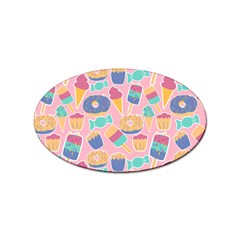 Ice Cream Donut Sweets Candie Sticker Oval (100 Pack) by Apenda