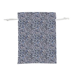 Blue Black Snake Pattern Lightweight Drawstring Pouch (s) by DinkovaArt