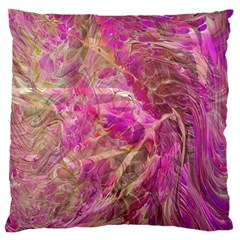 Pink Blend Standard Premium Plush Fleece Cushion Case (one Side) by kaleidomarblingart